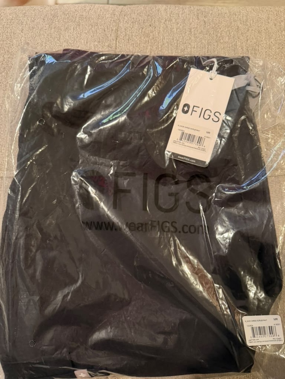 Figs Black Zamora jogger scrub pant XXS petite NWT